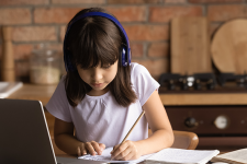 Kid Learning on Computer